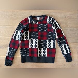 L.L.Bean Women's Heritage 100% Cotton Fisherman Sweater in a crewneck intarsia S